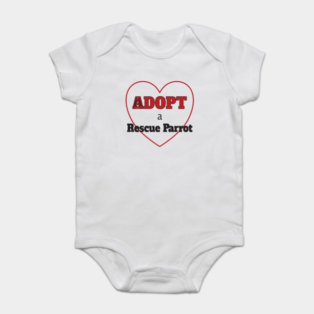 Adopt a Rescue Parrot Baby Bodysuit by Einstein Parrot
